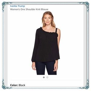 Ivanka Trump One Shoulder Knit Blouse